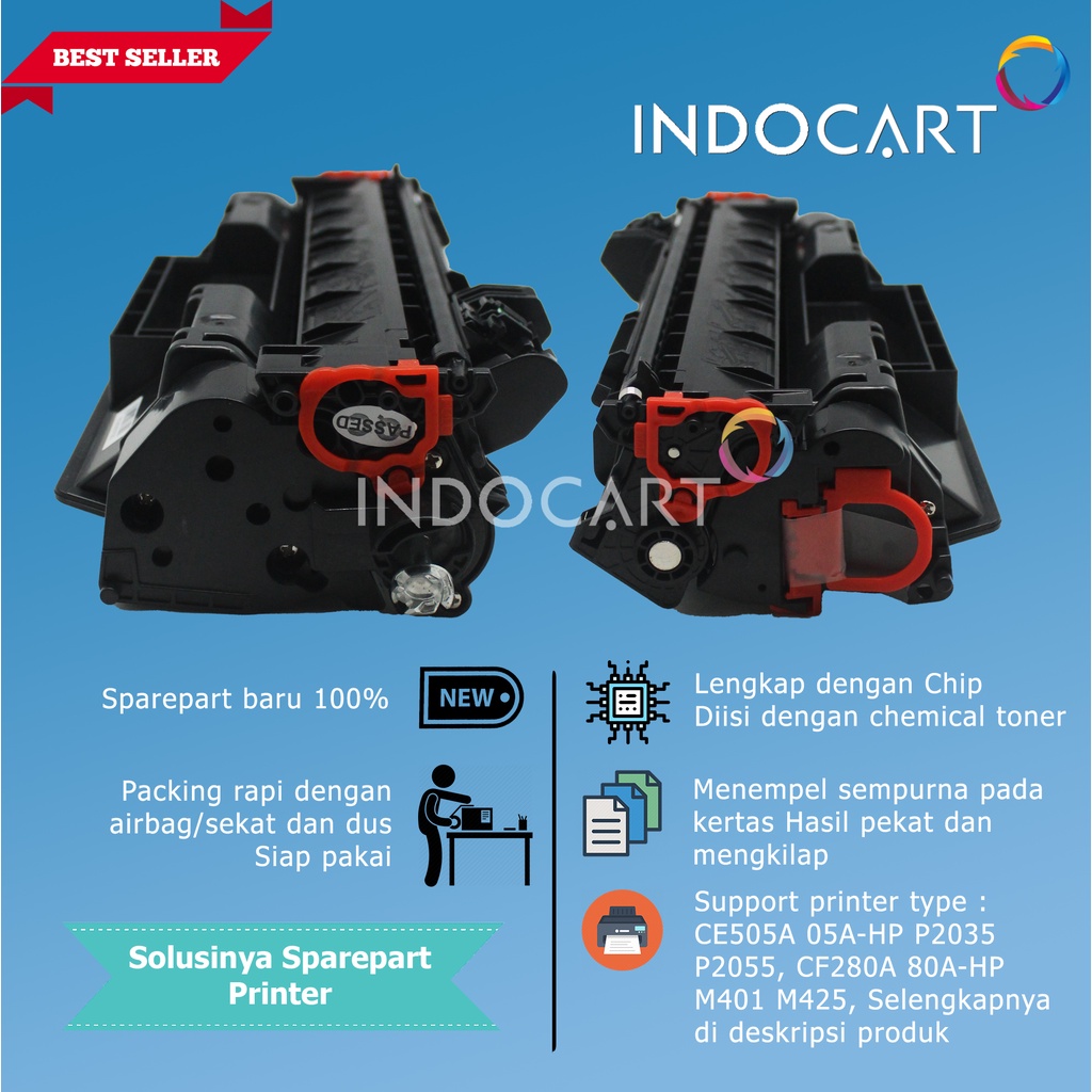 Toner Cartridge Compatible CE505A 05A-Printer LaserJet HP P2035 P2055