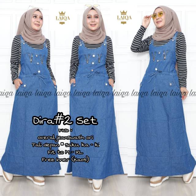 overall jeans muslimah