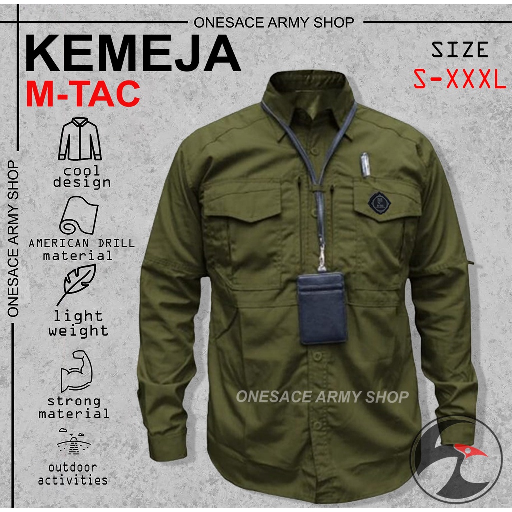 KEMEJA TACTICAL M-TAC / KEMEJA TACTICAL OUTDOOR / KEMEJA LAPANGAN