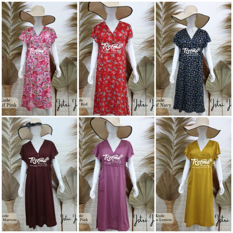 Istri Idaman Home Dress by Reemalabel / Daster Adem / Daster Harian / Daster Murah