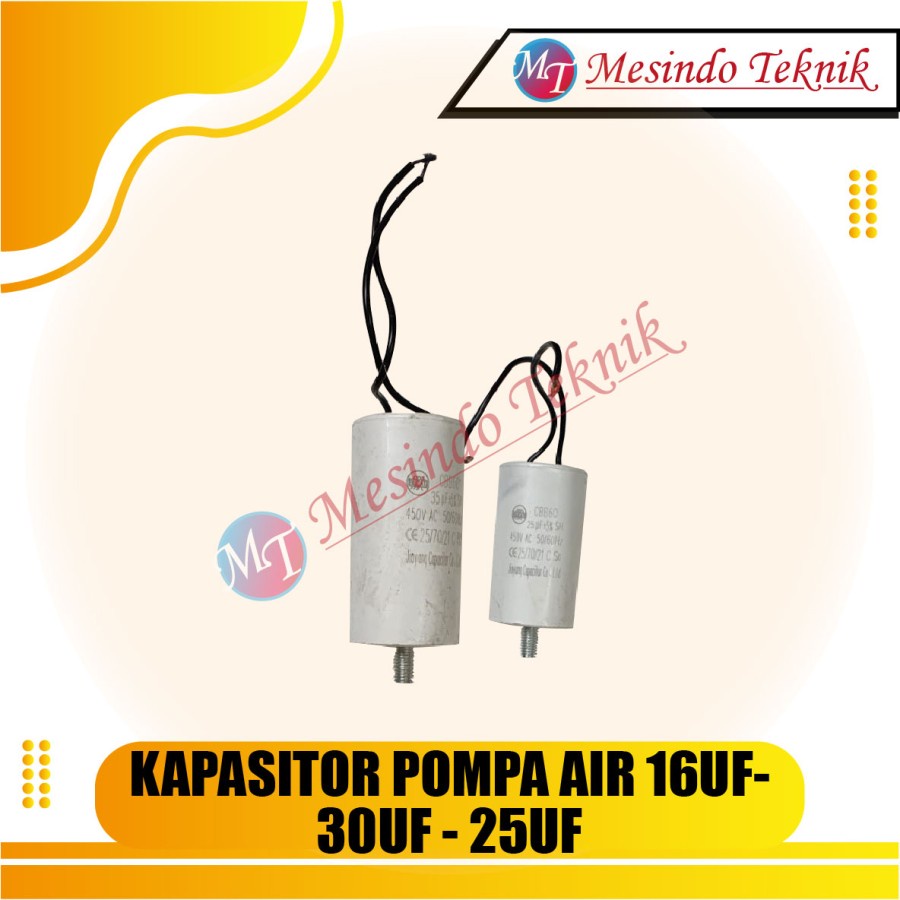 KAPASITOR POMPA AIR 16UF-35UF