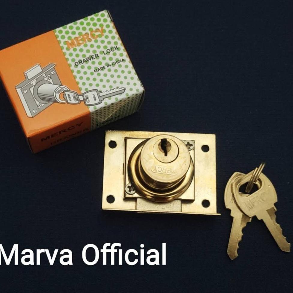 (L6I1) ☆ kuci laci kuning KUNINGAN mercy kuci laci MERCY drawer lock mercy kunci loker kunci lemari 