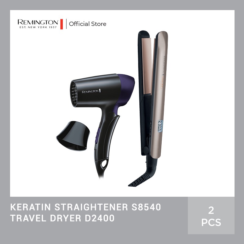 Paket Remington Catokan S8540 - Hairdryer D2400