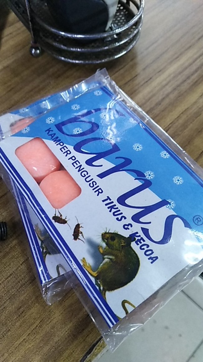 Kamper Barus Pengusir Tikus Kecoa