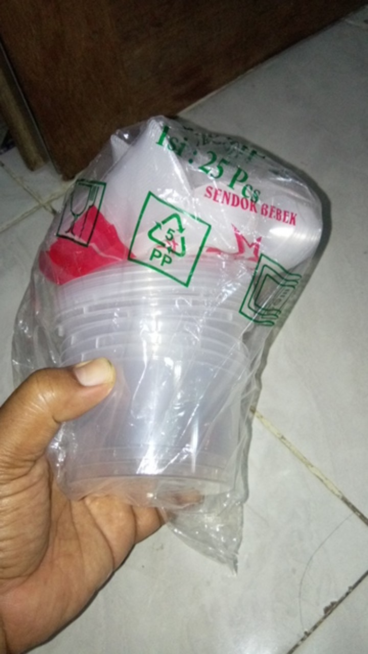 Thinwall Bulat 200ml / Mangkok Plastik / Packaging / Cup Salad / Food Container Bowl - Dm - Ecer