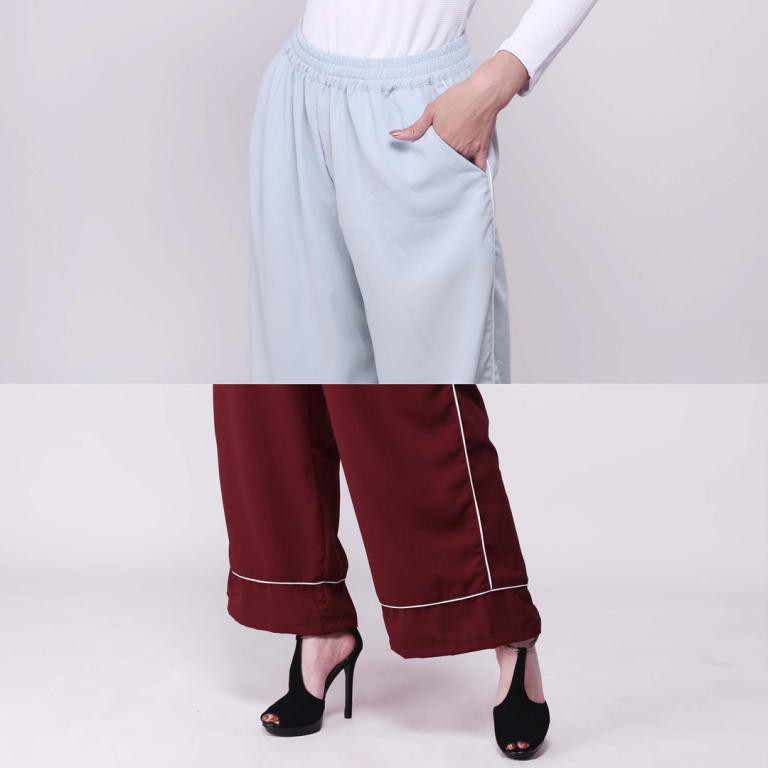 Bawahan Wanita - Stripe Walker Pants Celana Kulot