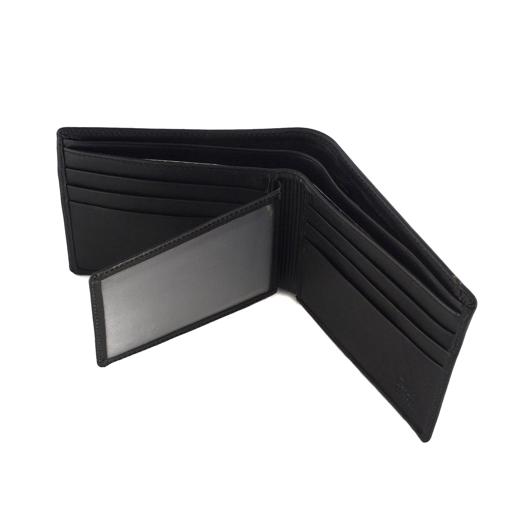 TOKOKOE - Dompet Pria model Tidur bahan Kulit Premium Dompet Lipat - BB 543 Black Brown