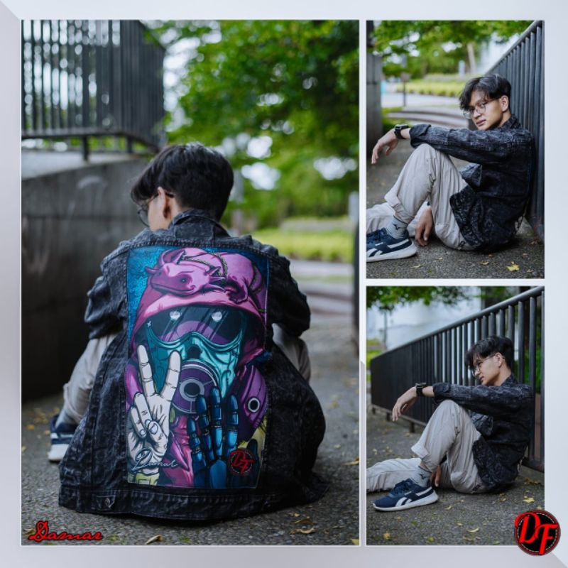 BESTSELLERJAKET JEANS MONDAY JAKET JEANS WASHING HITAM JAKET JEANS PRINT JAKET ANIME ONEPIECE JAKET 