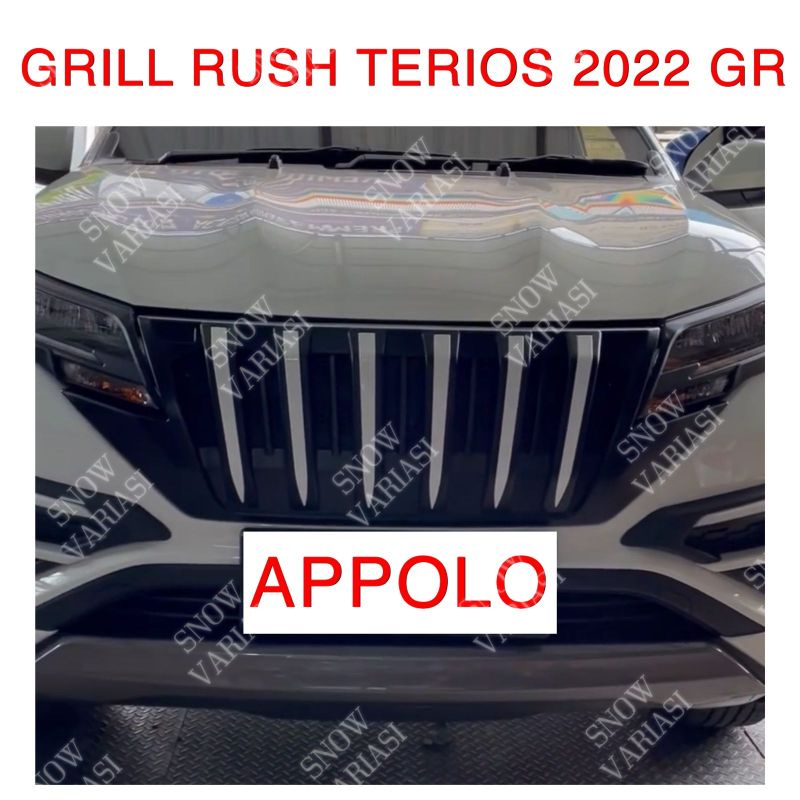 Grill Depan Appolo Rush Terios 2018 2021 2022 GR Sport Hitam Putih