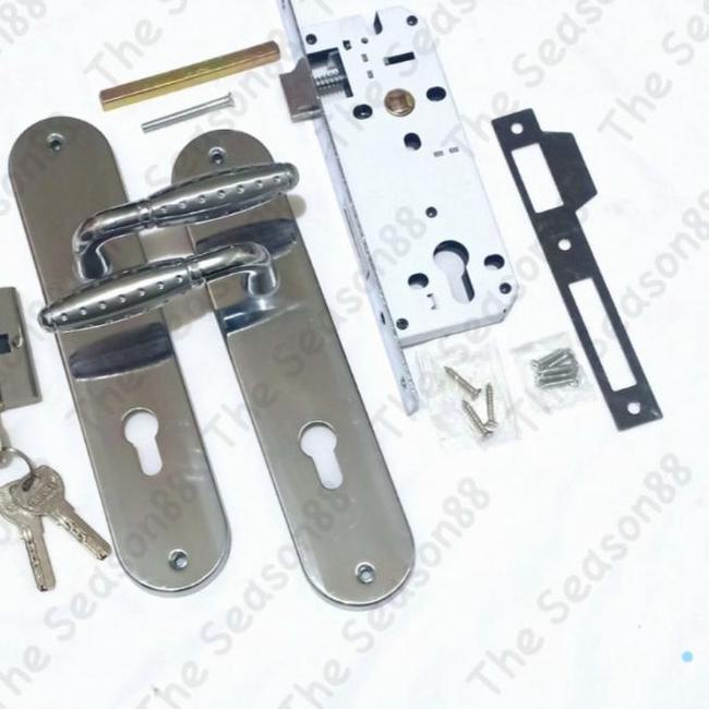 ☚ Kunci Pintu Set Gagang Bulat Kecil Besar - Gagang Pintu Rumah ✷