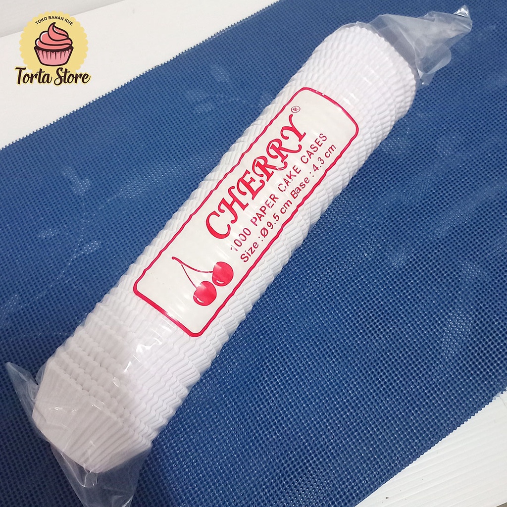 Cherry Paper Cake Cases Paper Cup Bolu Kukus 9.5cm PUTIH