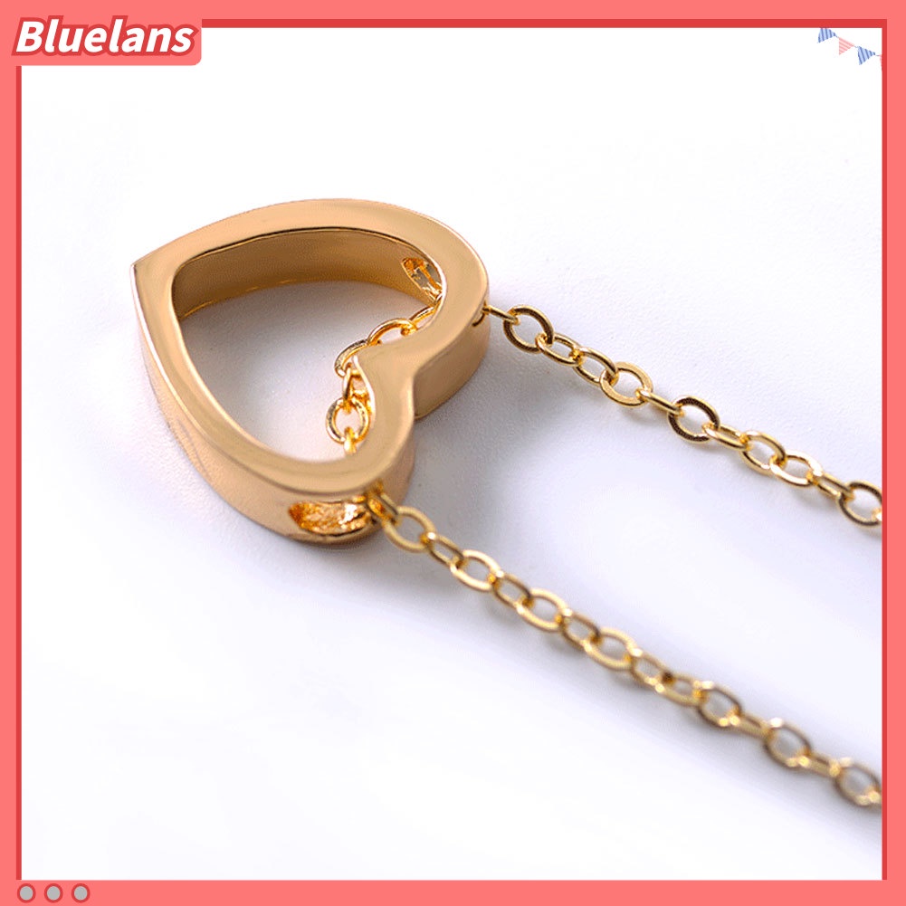 Bluelans Romantic Loving Heart Pendant Hollow Necklace Party Women Lovers Jewelry Gift