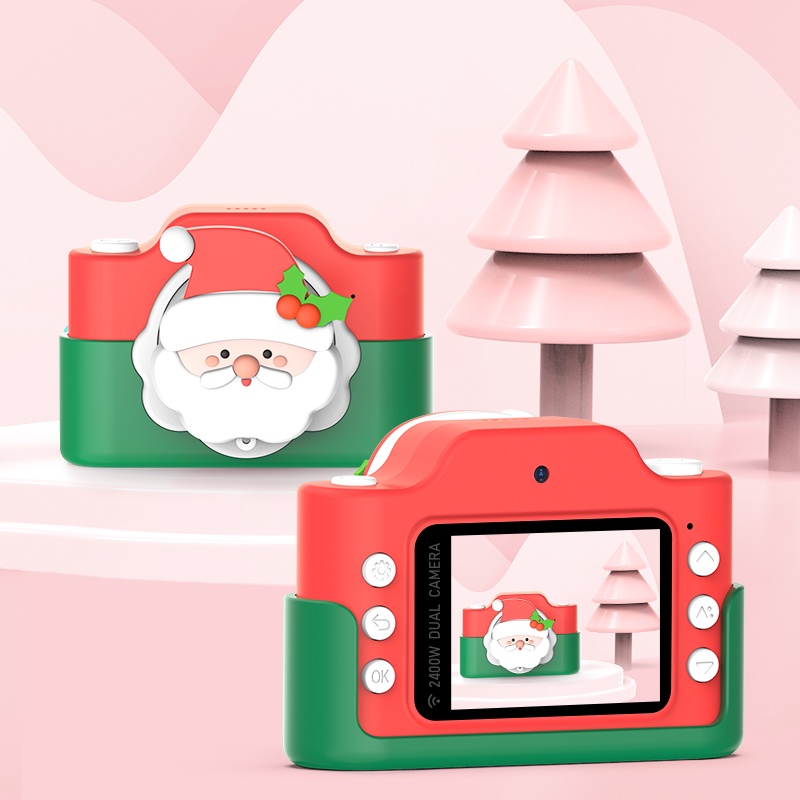 Christmas Gift / Santa Camera Kids / Kamera Anak / Selfie / 16 GB / 24 MP / Mainan Anak