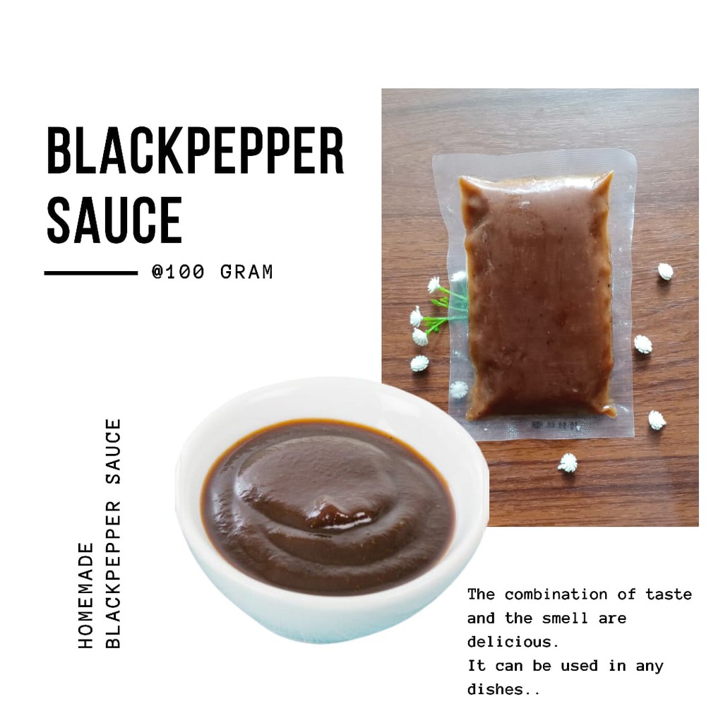 

Blackpepper Sauce 100 Gram / Saus Lada Hitam / Saus Steak Halal / Ready To Eat