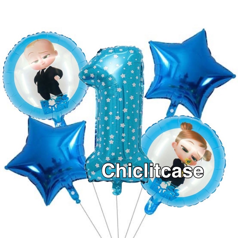 Paket dekorasi balon ulang tahun boss baby/baby boss/balon boss baby