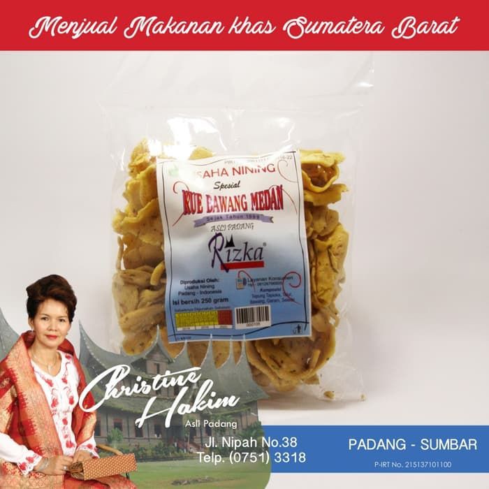 

Kue Bawang Medan Rizka Oleh-oleh Khas Padang 250gr