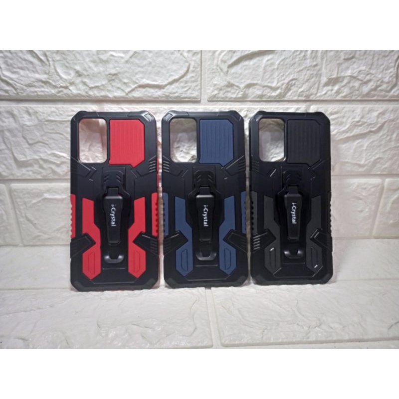 (MH)-OPPO RENO 6 4G Robot Silikon Ring Standing Cover Casing HP