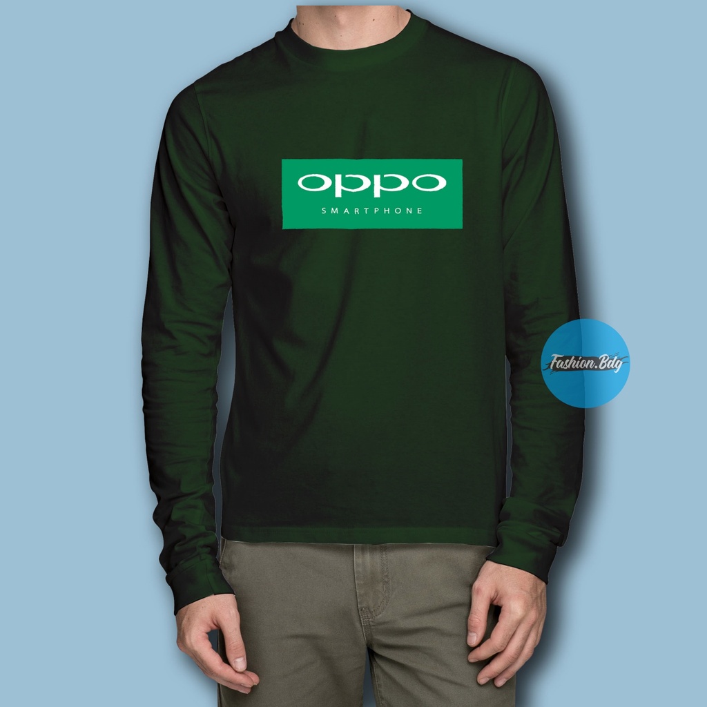 Kaos Panjang OPPO Smartphone Crewneck Kaos Oppo Terbaru 2021