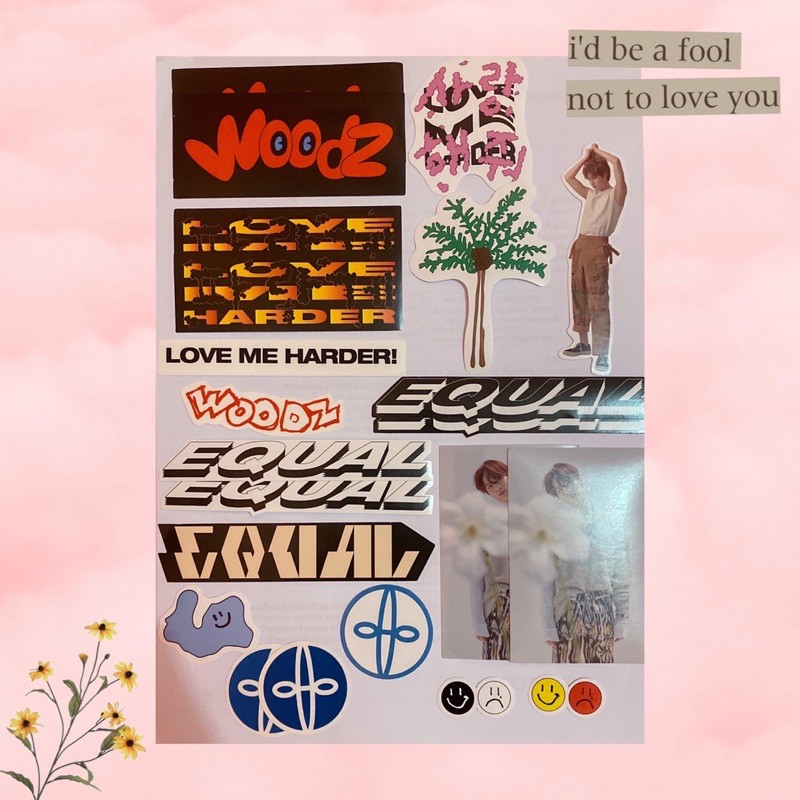 STICKER, ID PHOTO ALBUM EQUAL WOODZ CHO SEUNGYOUN COSMIC EARTH