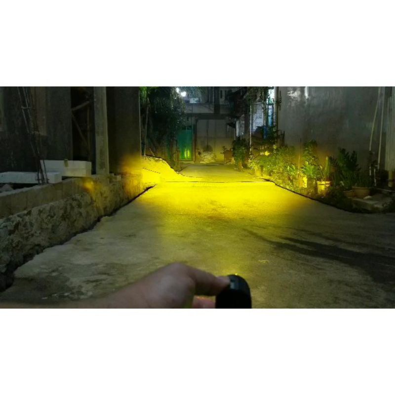 Lampu tembak Laser LED D2 mini 2 warna High low putih Lampu tempat Mini Driving lensa 2 warna putih kuning ANTSHOOP