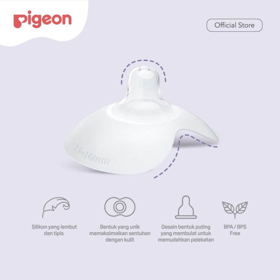 Pigeon Natural Feel Nipple Shield / Pelindung Puting Pigeon Nipple Shield