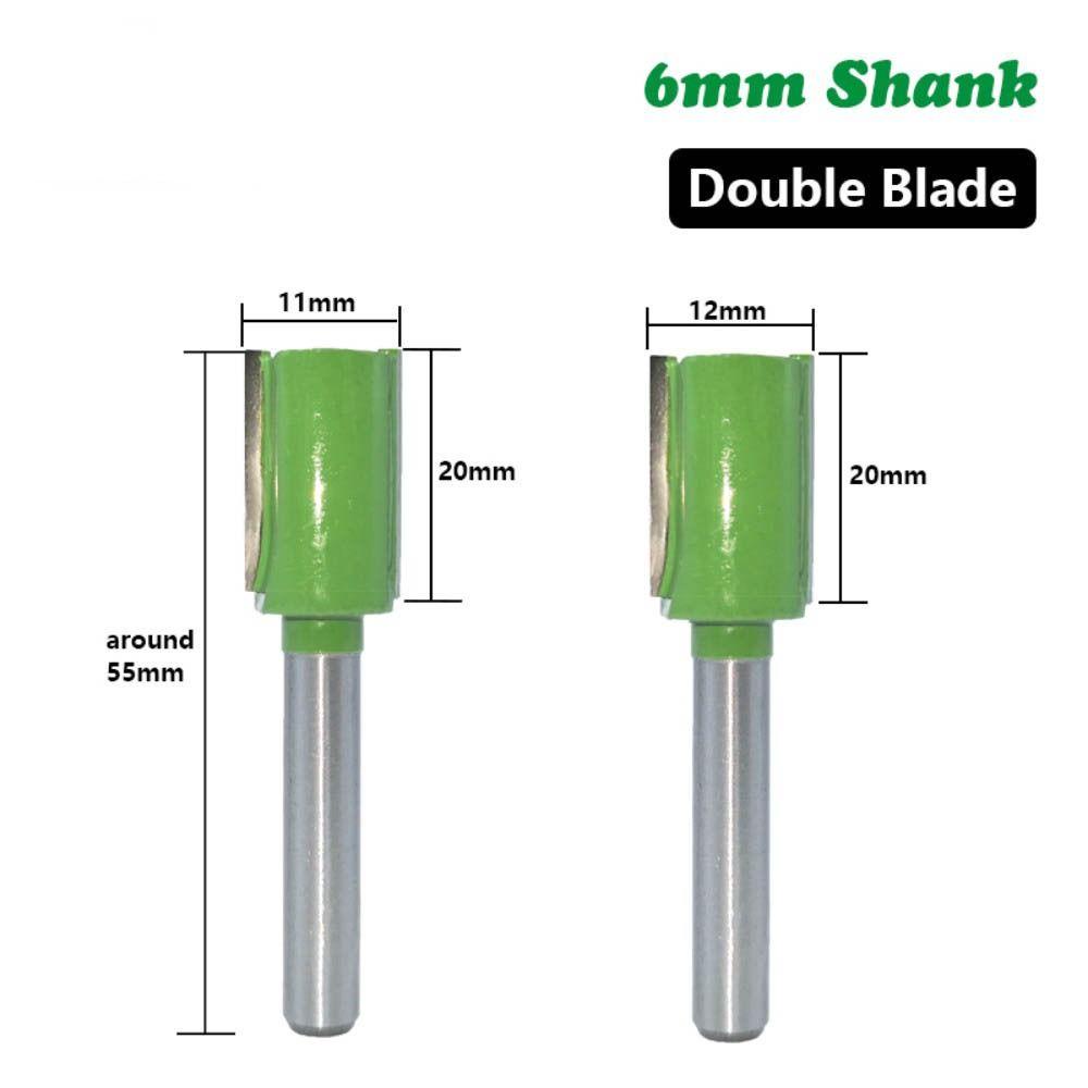 Top Straight Bit 6mm Shank Alat Pertukangan Single Flute Bit Bakelite Router