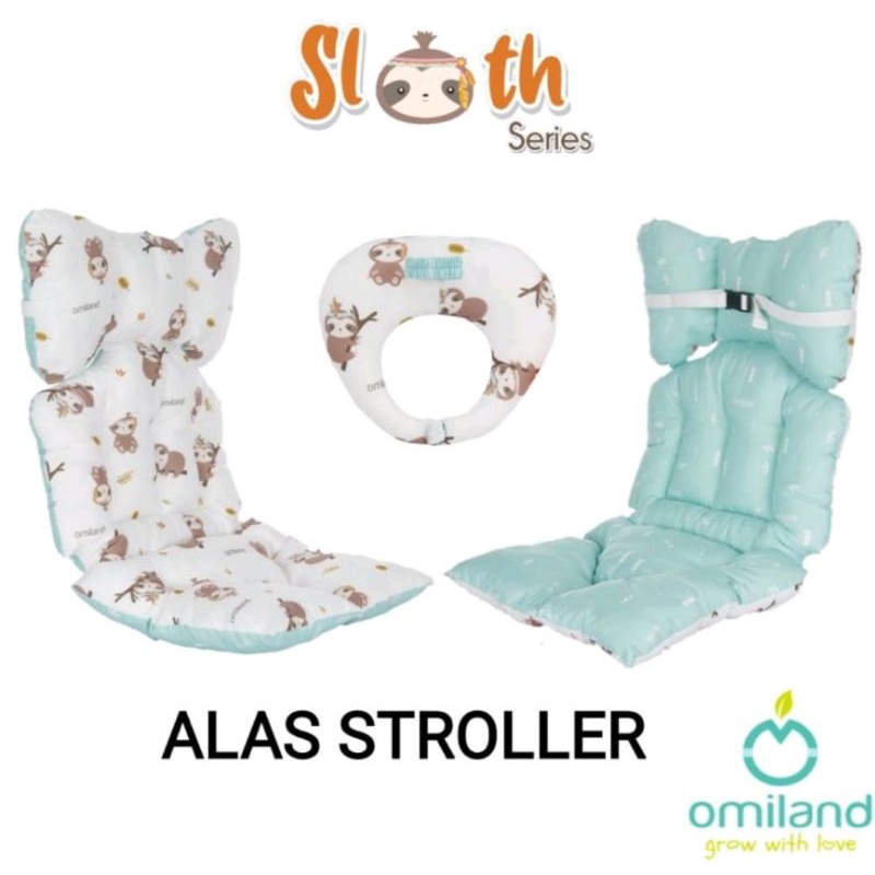 Omiland alas stroller dan bantal dot sloth series OB39151 / OB39152