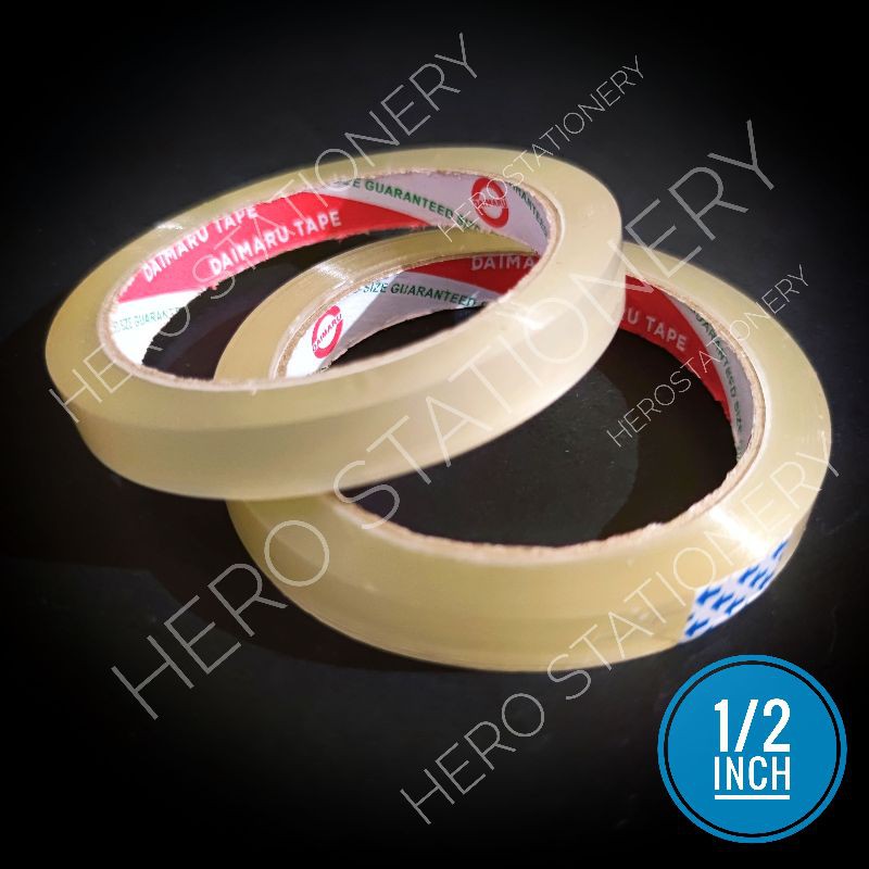 

Selotip solatip isolasi plester daimaru bening 1/2" / 0.5 inch