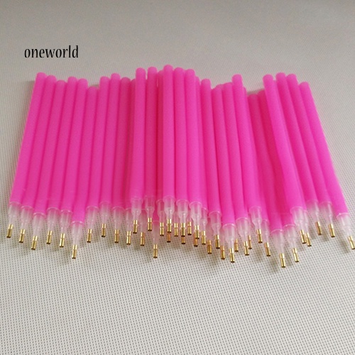 (ord) 10pcs / Set Pensil Dotting Pick Up Untuk Mengambil Berlian Imitasi Nail Art