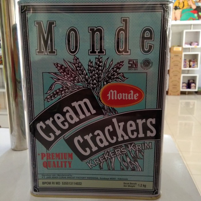 

Wafer-Biskuit- Krekers Monde Cream Crackers 1200Gr -Biskuit-Wafer.