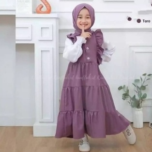 Gamis Aqilah / Gamis Anak Perempuan / Baju Muslim Anak Perempuan