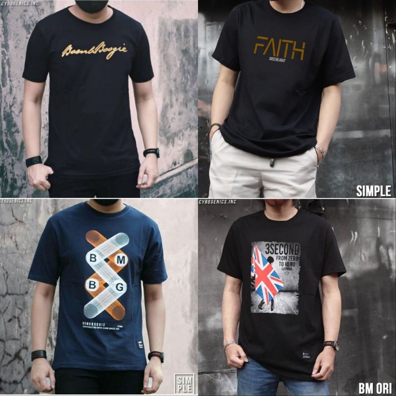 Kaos Pria Lengan Pendek Premium Distro Merk Rondom Kaos Bahan Tebal Halus Lembut Oblong Dewasa Combed 30s Kaos Kombinasi Dua Warna M L XL