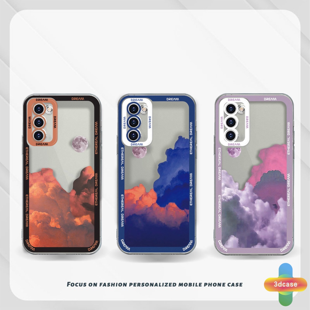 Casing Soft TPU Case Samsung A03 A51 A32 A52 A12 A03S A10S A50 A20S J7 Prime A02S A20 A50S A10 A30S A52S A30 M12 M01S A125 F12 M10S M40S A515F A207F M02S A025 F02S 11 12 13  7 8 6 Plus Ins Colorful Clouds Transparent Case