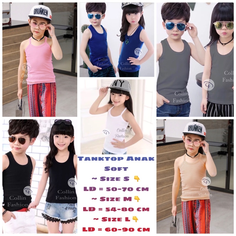 Tanktop Anak Soft / Singlet Anak Soft