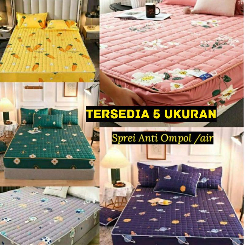 Sprei Sultan Waterproof anti ompol anti tahan air size 90x200 200x200 tipe 1 2 3 Seprei Adem full Karet