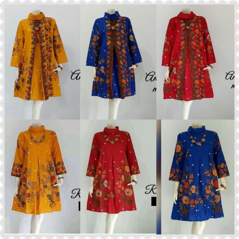 Tunik unggul jaya Rasty & anisa tunik//batik tunik unggul jaya tunik standart & tunik jumbo