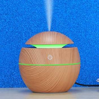 Humidifier Aroma Theraphy Desain Kayu Elegan