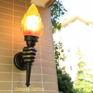 L1001 Lampu  dinding  taman pila api obor waterproof vintage 