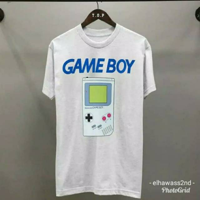 Kaos Distro Kaus Baju Shirt Cotton Combed Gambar Anime Game boy Gameboy Nintendo Murah