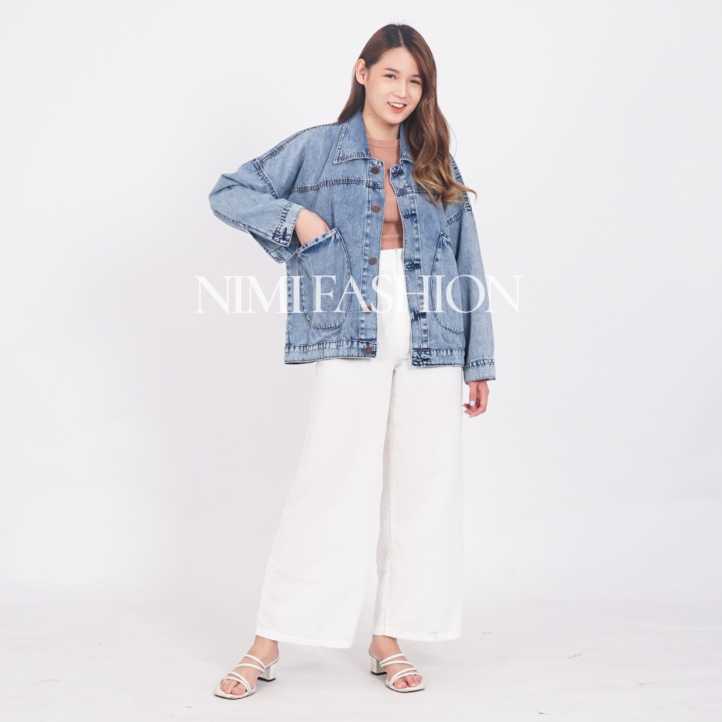 Jaket Oversize Wanita / Jaket Jeans Wanita / Jaket Denim Wanita