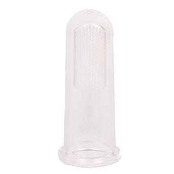 2 PCS SIKAT GIGI BAYI FINGER TOOTHBRUSH SIKAT MULUT LIDAH BAYI SILIKON WARNA PUTIH DAN BIRU