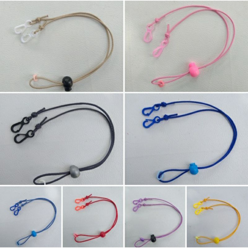 Kalung Strap Masker Tali Masker Kalung Mask Chain Tali Elastis polos tali prusik polos