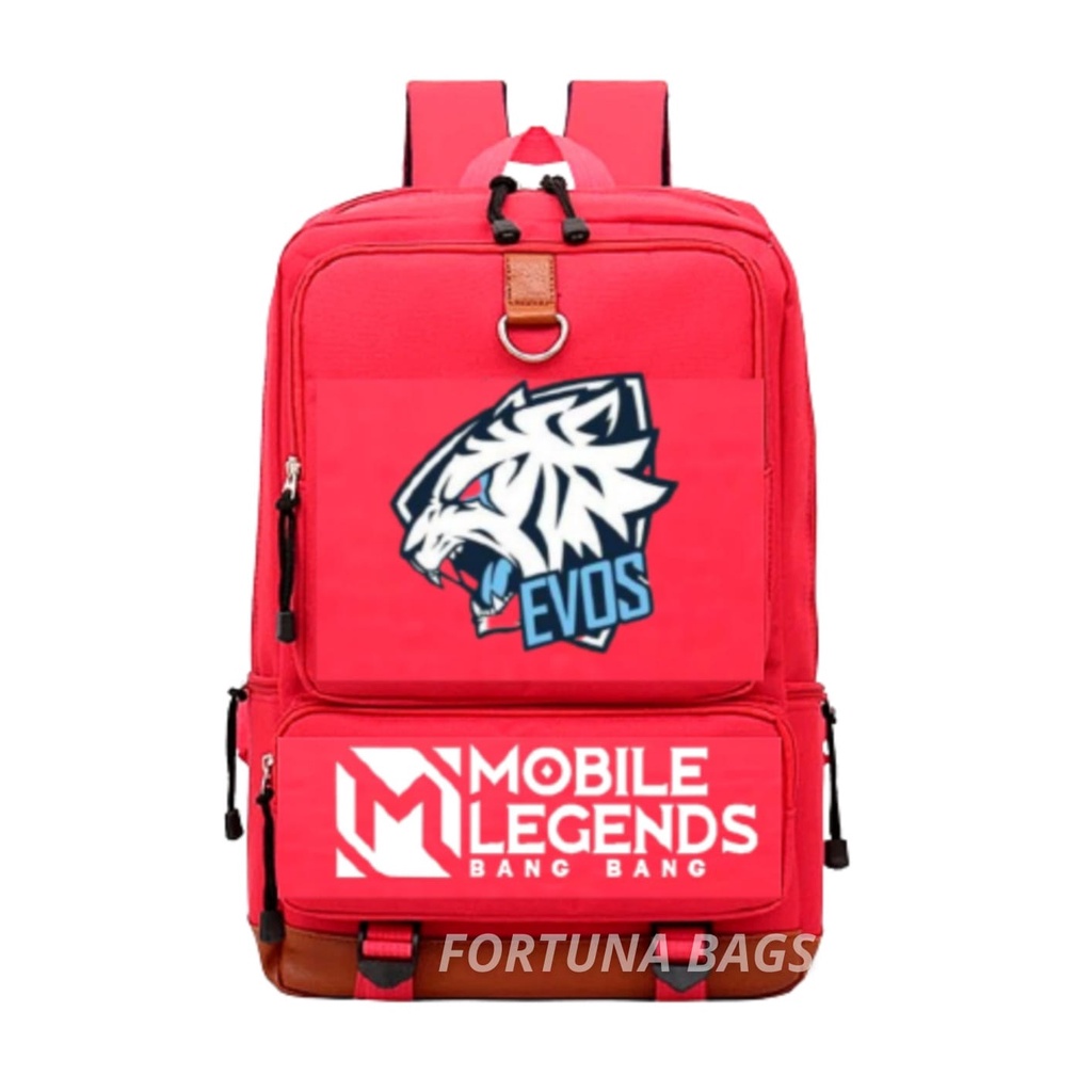 Tas Ransel Anak Sekolah MOBILE LEGENDS EVOS RRQ Kekinian Anak2 SD TK PAUD Laki2 GAMING E-SPORTS Karakter 2022 Pria Perempuan Wanita Murah COD