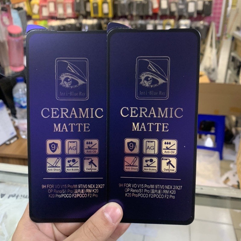 Ceramic Glass Xiaomi Redmi K20 K20 Pro - Matte Anti Blue Ray Screen Protector - UA