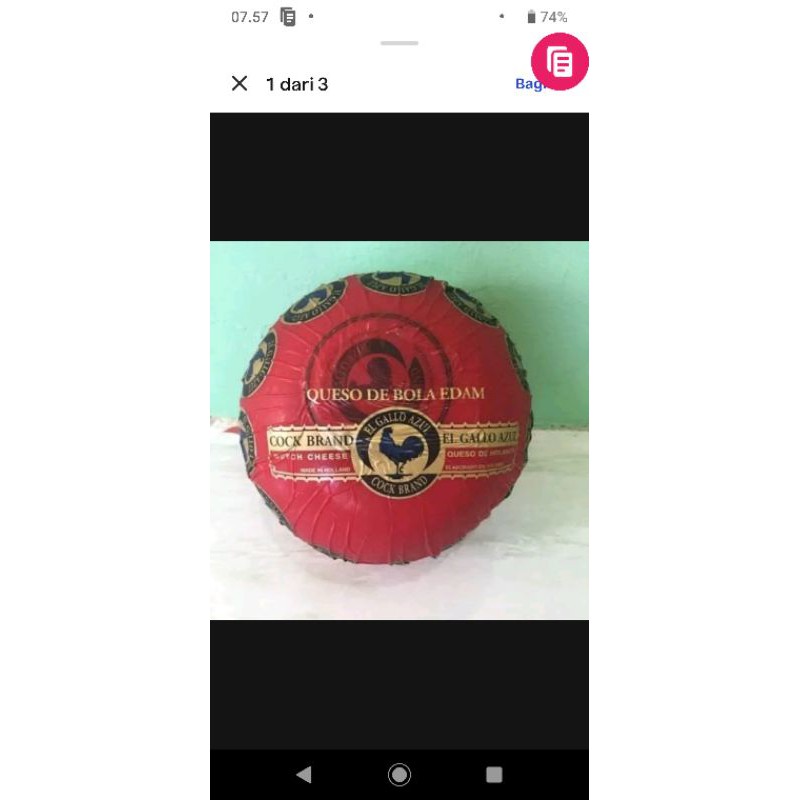 Keju Edam Victoria Keju holand original keju apel 100 gram