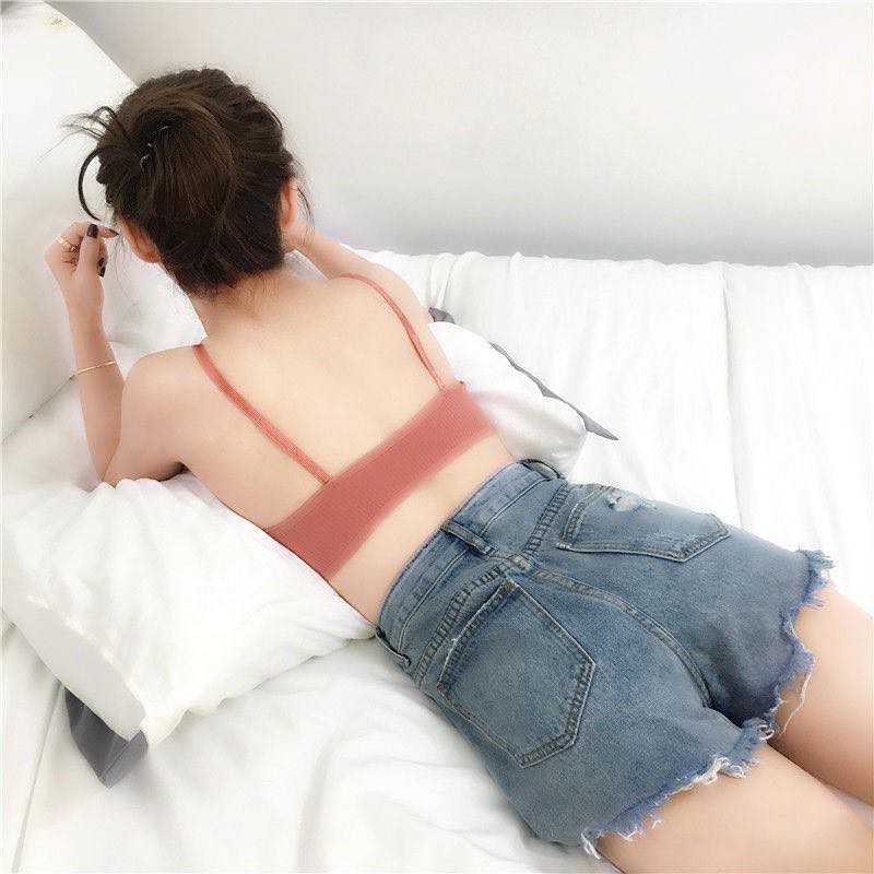 COD/bh/Bra Wanita Tanpa Kawat Bahan Halus Pakaian Dalam bralette Push Up Elastis Sexy dengan Busa-2