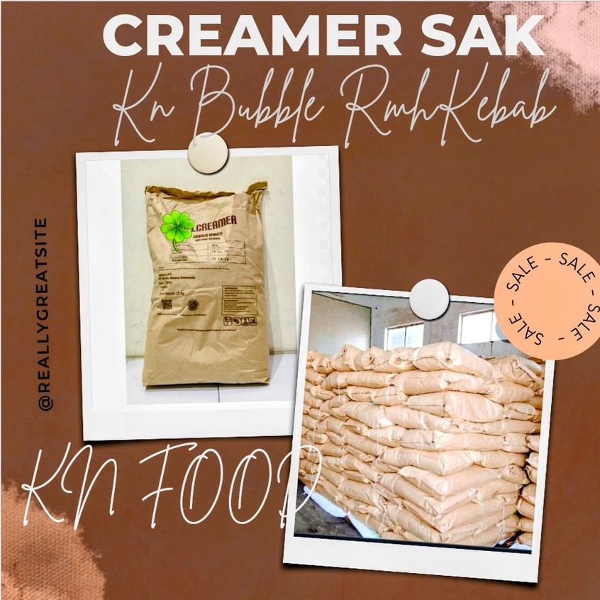 

Bubuk Creamer Krimer Bubuk Kemasan Sak 25 Kg NDC Creamer KR 01 CARGO
