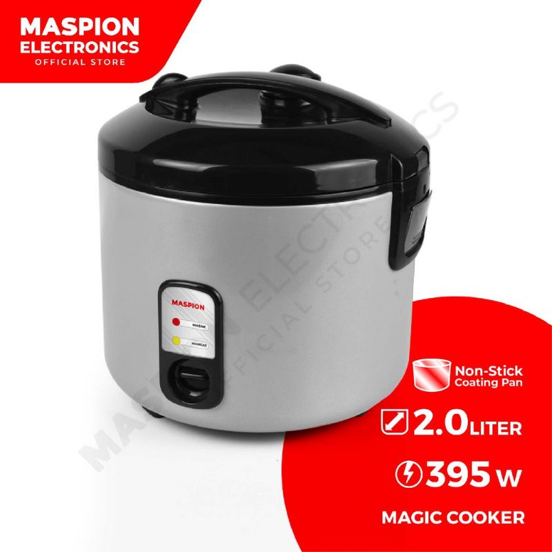 Maspion EX-2081 Rice Cooker Magic Cooker Anti Lengket Kapasitas 2L Penanak Nasi Garansi Resmi