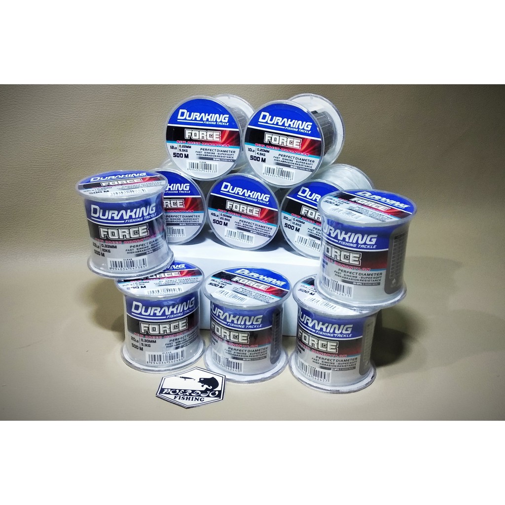 SENAR PANCING DURAKING FORCE 500m 0.28 0.30 0.33 0.35. Warna CLEAR