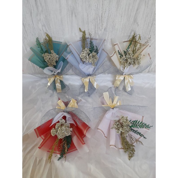 buket bunga edelweis/buket bunga kering/buket edelweis murah